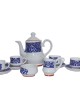 Ceramic tea cup set with kettle , Saucer & seving cup (6 cups , 1 kettle , 6 saucer , 1 milk pot, 1 sugar bowl )