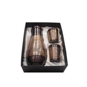 Copper Tumbler along with 2 Copper Glass