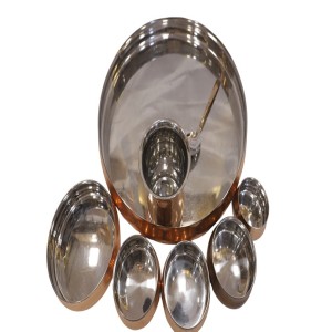 Copper Steel Dinner Set