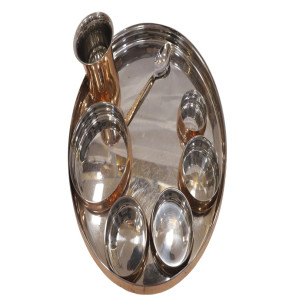 Copper Steel Dinner Set