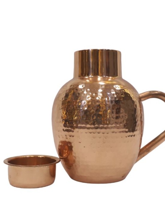 Copper Hammered Jug