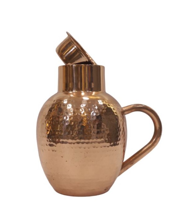Copper Hammered Jug