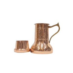 Copper Rounded Jug with Lid