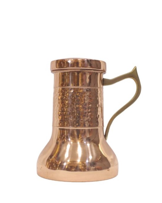 Copper Rounded Jug with Lid