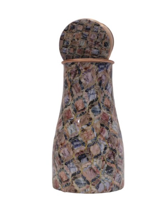 Copper Tumbler features Unique Stone design