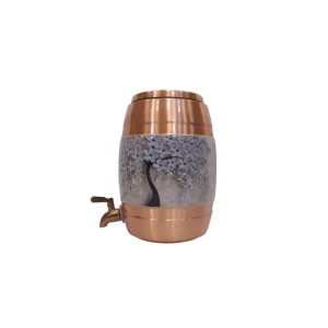 Designer Copper Water Dispenser with a Stunning Tree Design