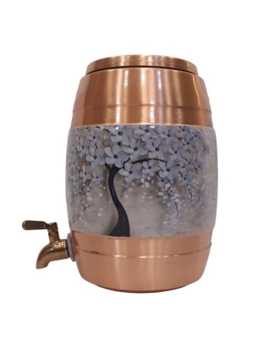 Designer Copper Water Dispenser with a Stunning Tree Design