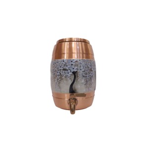 Designer Copper Water Dispenser with a Stunning Tree Design