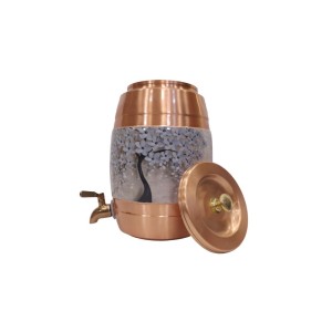Designer Copper Water Dispenser with a Stunning Tree Design