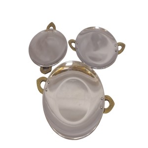 Food Serving Copper Plates Set