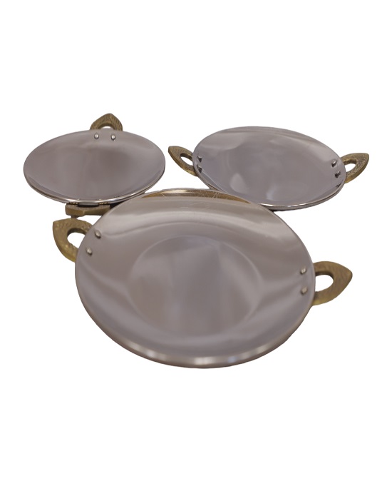 Food Serving Copper Plates Set
