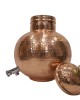 Hammerd pure copper matka pot with lid and tap water dispenser matka shape ( 6L)