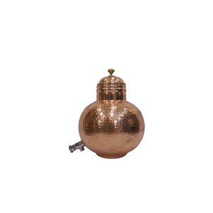 Hammerd pure copper matka pot with lid and tap water dispenser matka shape ( 6L)