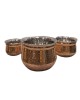 Hammered design Handi set
