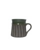Handmade ceramic mug Set of 2 ( ideal for tea , coffee , milk and  more , power lines , 275 ml )