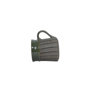 Handmade ceramic mug Set of 2 ( ideal for tea , coffee , milk and  more , power lines , 275 ml )