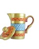 Handmade Printed Clay Jug with Lid 