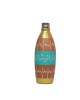 Handmade printed clay water bottle with steel cap ( Gold & Sky blue1L)