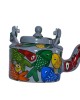 Handmade Colourful Design Kettle (Multi Colour)