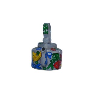 Handmade Colourful Design Kettle (Multi Colour)