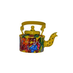 Handmade Colourful Design Kettle (Multi Colour)