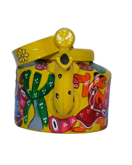 Handmade Colourful Design Kettle (Multi Colour)