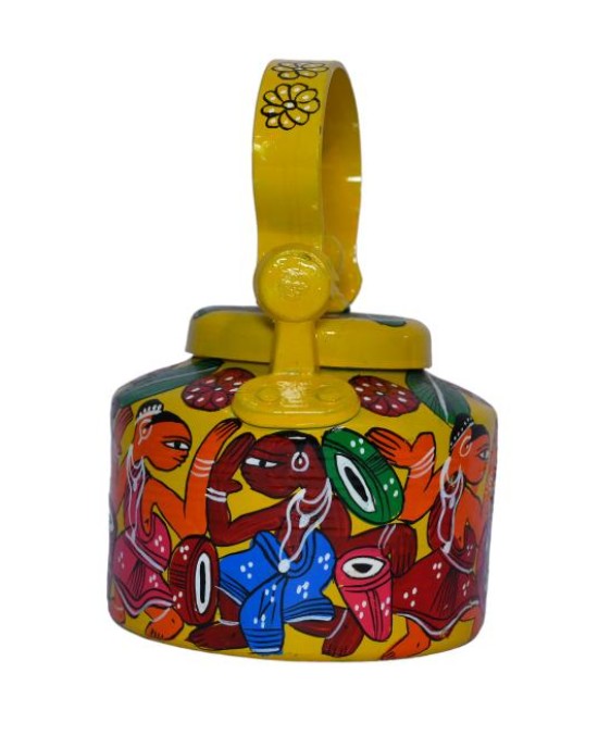 Handmade Colourful Design Kettle (Multi Colour)