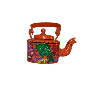 Handmade Colourful Design Kettle (Multi Colour)
