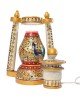 Handmade Rajasthani design marble lamp