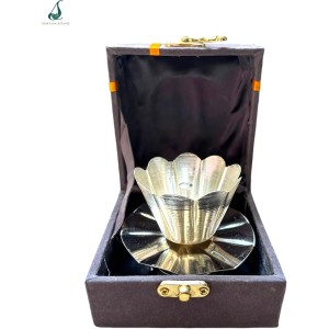 German Silver Diya - Home Temple and Diwali Decorations