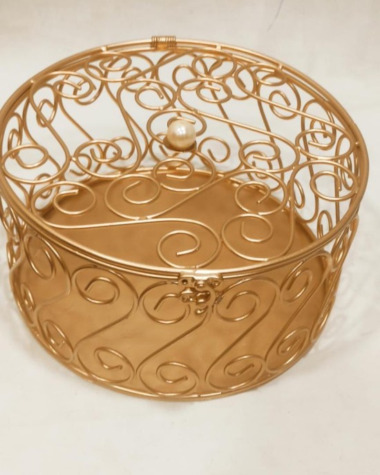 Metal Storage Basket - Round