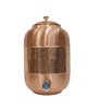 Middle hammerd pure copper in ovel shape with lid and tap water dispenser (12L)
