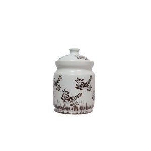 Multi Use Ceramic Storage Jar (Set Of 1)