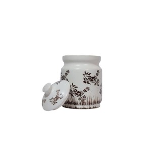 Multi Use Ceramic Storage Jar (Set Of 1)