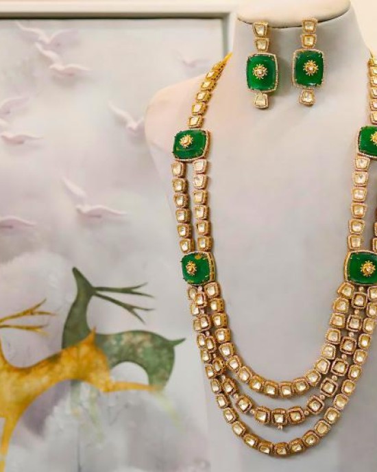 Royal essence necklace set _ Green