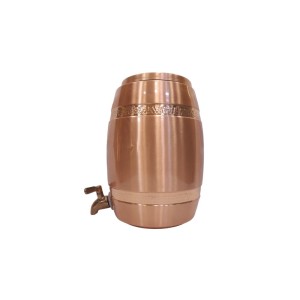 Plain pure copper water table top water dispenser  with tap (12L)