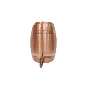 Plain pure copper water table top water dispenser  with tap (12L)