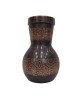 Premium pure copper bed side water bottle with middle craving and inbuilt glass (1L)
