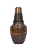 Premium & pure copper  bed side water bottle with middle craving and inbuilt glass (1L)