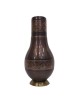 Premium & pure copper  bed side water bottle with middle craving and inbuilt glass (1L)