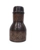 Premium Pure Copper Bedside Water Bottle with Intricate Engraving and Built-In Glass