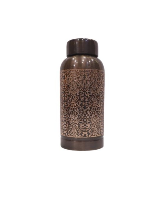 Premium pure copper bottle with craving (500ML)