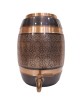 Premium pure copper water dispenser matka tank pot ovel shape with tap (12L-12000ML)