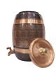 Premium pure copper water dispenser matka tank pot ovel shape with tap (12L-12000ML)