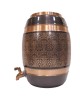 Premium pure copper water dispenser matka tank pot ovel shape with tap (12L-12000ML)