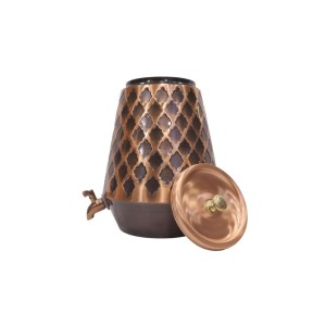 Premium pure copper water dispenser matka tank pot with honeybee style (12L-1200ML)