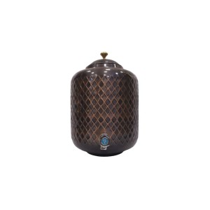 Premium Quality Pure Copper Matka Pot with Lid and Tap Water Dispenser