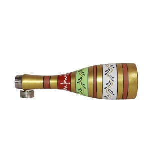 Printed clay water bottle Narrow Vessel