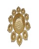 Pure Brass Diwali Dia Plate with 10 Dia Slots