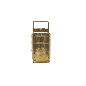 Pure brass three portion lunch box